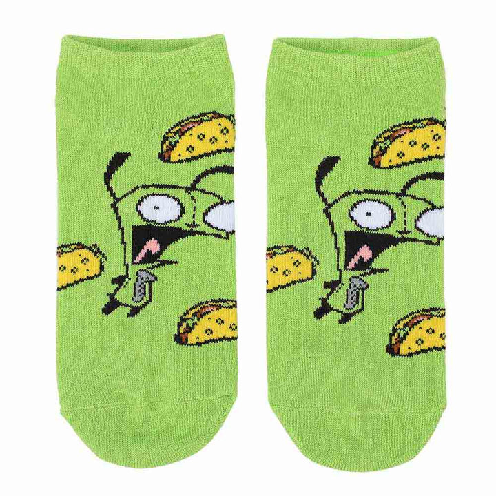 Invader Zim & Gir 5 Pack Ankle Socks - Shadow Anime