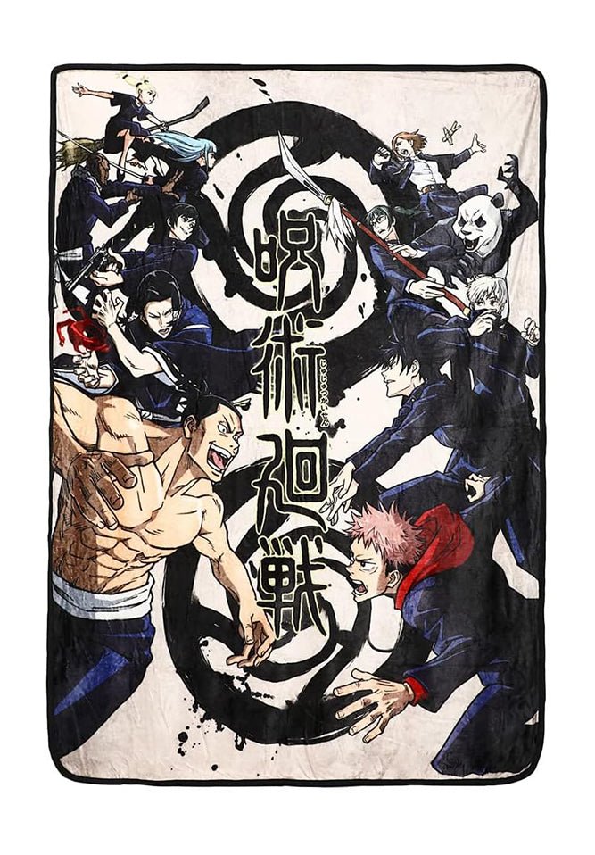 Jujutsu Kaisen Characters Fleece Throw Blanket - Shadow Anime