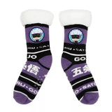 Jujutsu Kaisen Gojo Satoru Faux Fur Lined Crew Socks - Shadow Anime