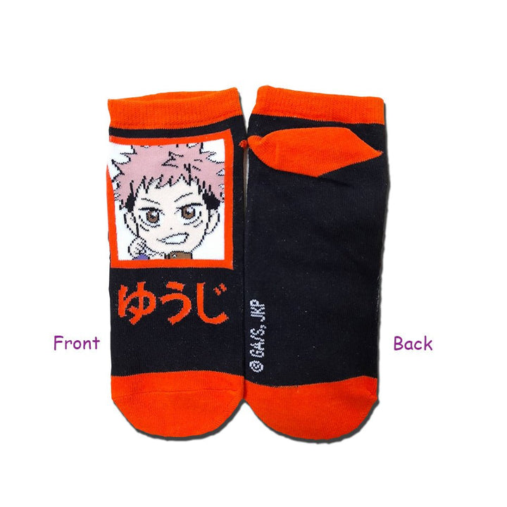 Jujutsu Kaisen Yuji Itadori Crew Socks - Shadow Anime