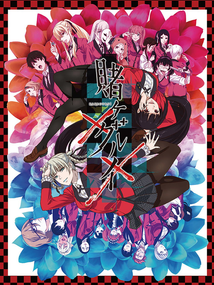 Kakegurui Group Key Art Throw Blanket - Shadow Anime