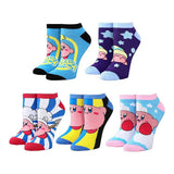 Kirby 5 Pair Women's Ankle Socks - Shadow Anime