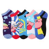 Kirby 5 Pair Women's Ankle Socks - Shadow Anime