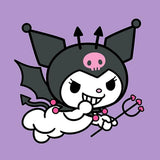 Kuromi Devil Costume Purple Women's Long Sleeve Sweatshirt - Shadow Anime