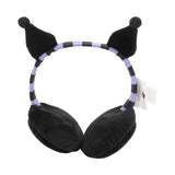 Kuromi Foldable Fleece Earmuff - Shadow Anime