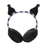 Kuromi Foldable Fleece Earmuff - Shadow Anime