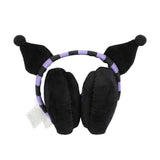 Kuromi Foldable Fleece Earmuff - Shadow Anime
