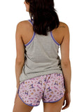 Kuromi Milkshake Juniors Tank Top & Shorts Sleepwear Set - Shadow Anime