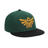 Legend of Zelda Hyrule Crest Flat Bill Snapback Hat - Shadow Anime