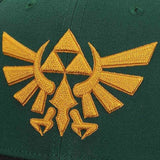 Legend of Zelda Hyrule Crest Flat Bill Snapback Hat - Shadow Anime