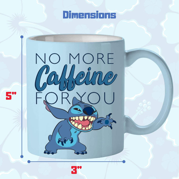 Lilo & Stitch No More Caffeine For You Ceramic Mug 20oz - Shadow Anime