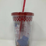 Disney Toy Story Pizza Planet Tumbler W/ Alien Spaceship Ice Cubes