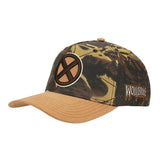 Marvel X-Men Wolverine Camo Flat Bill Snapback Hat - Shadow Anime