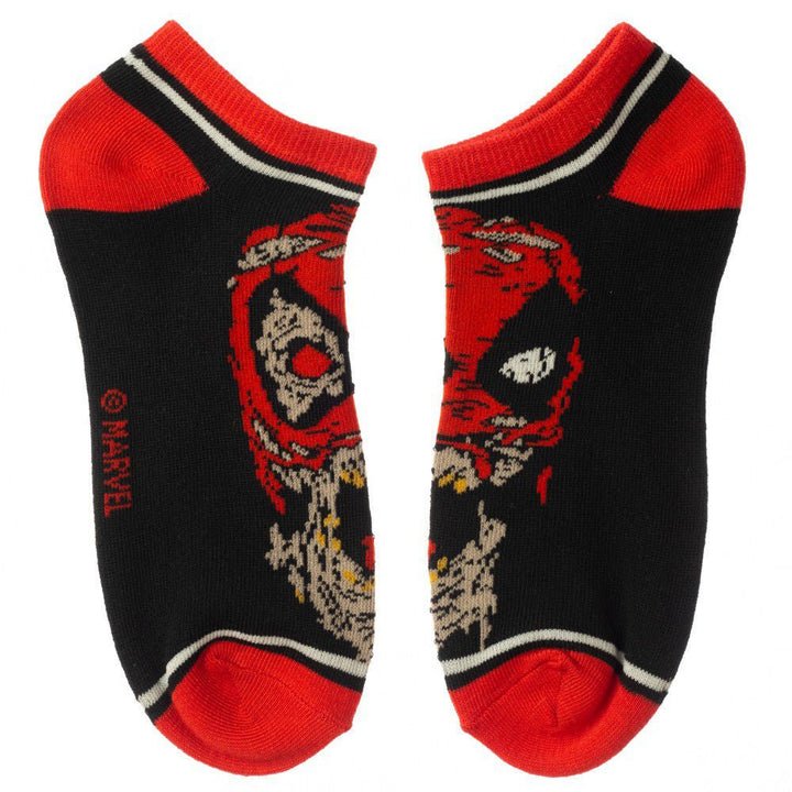 Marvel Zombie Characters 5 Pair Ankle Socks - Shadow Anime