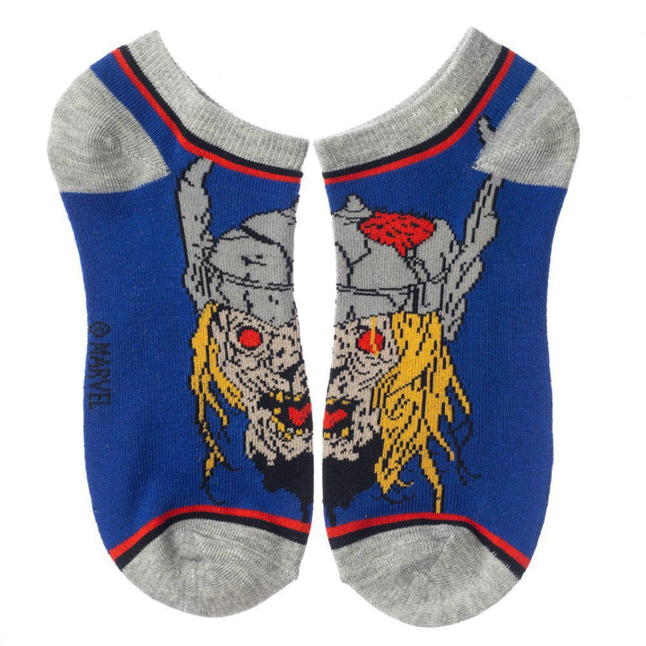 Marvel Zombie Characters 5 Pair Ankle Socks - Shadow Anime