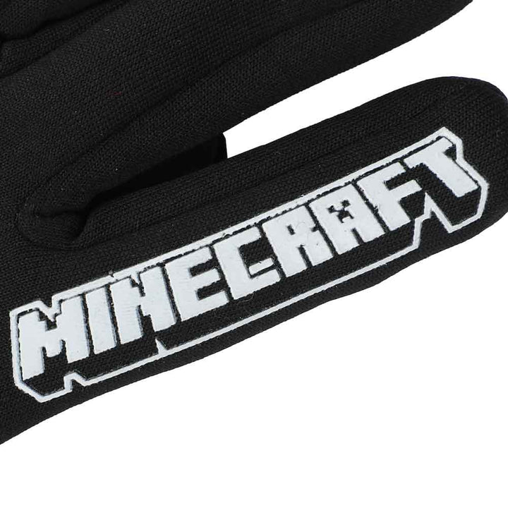 Minecraft Icons All-Over Print Youth Ski Gloves with Sure Grip Liners - Shadow Anime