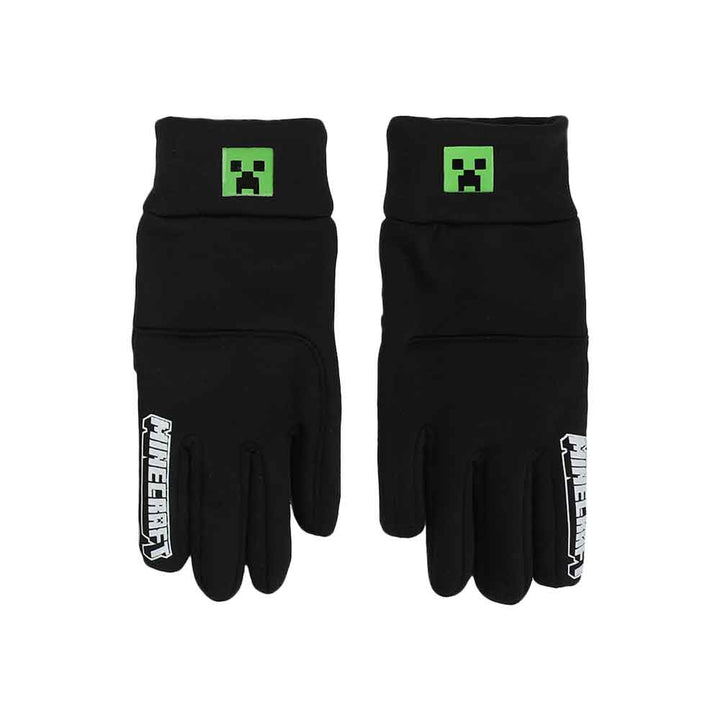 Minecraft Icons All-Over Print Youth Ski Gloves with Sure Grip Liners - Shadow Anime