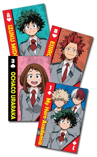 My Hero Academia School Uniform Playing Cards - Shadow Anime