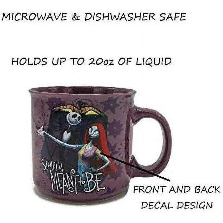 Nightmare Before Christmas Jack & Sally Meant To Be Mug 20 oz - Shadow Anime