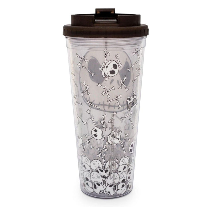 Nightmare Before Christmas Jack Skull Faces Travel Tumbler - Shadow Anime