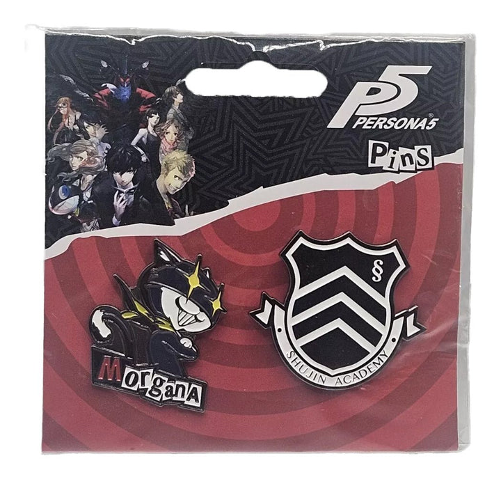 Persona 5 Morgana & Shujin Academy Lapel Pins Set of 2 - Shadow Anime