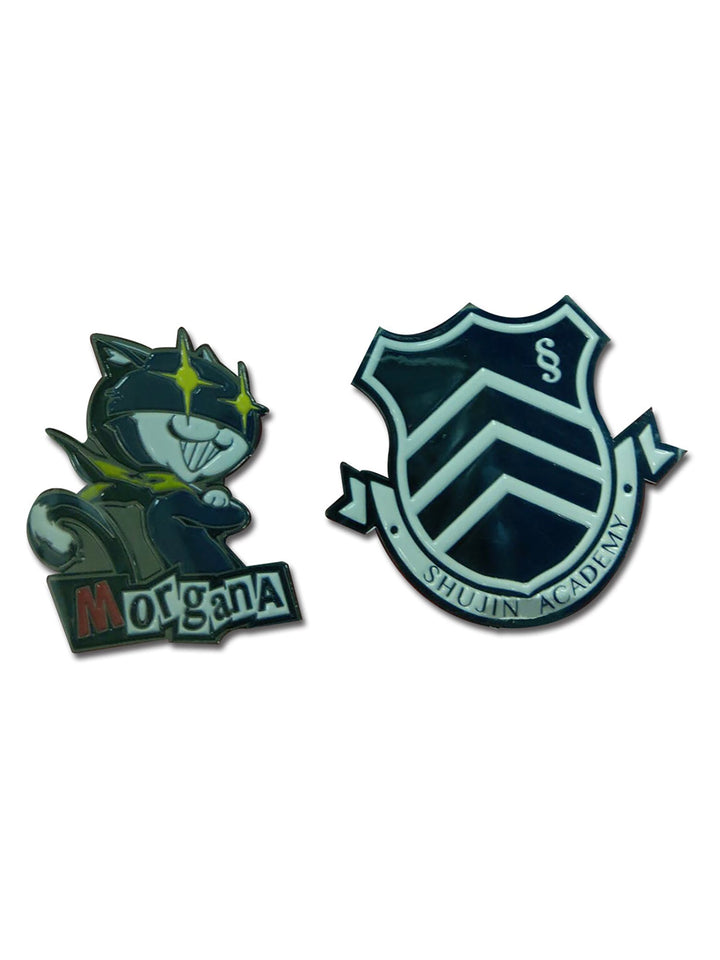 Persona 5 Morgana & Shujin Academy Lapel Pins Set of 2 - Shadow Anime