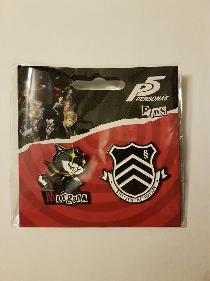 Persona 5 Morgana & Shujin Academy Lapel Pins Set of 2 - Shadow Anime