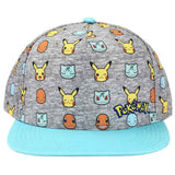 Pokemon All-Over Printed Microfiber Hat Kids OSFA - Shadow Anime