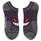 Pokemon Character Names Ankle Socks 6 Pair Set - Shadow Anime