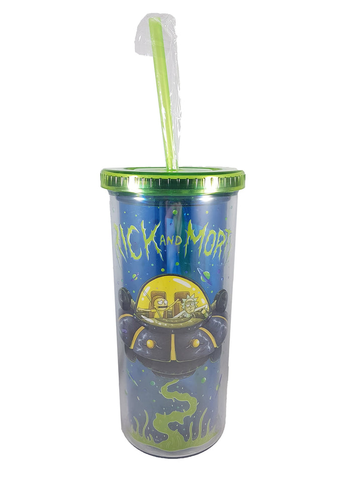 Rick & Morty Spaceship Travel Tumbler 20 oz - Shadow Anime