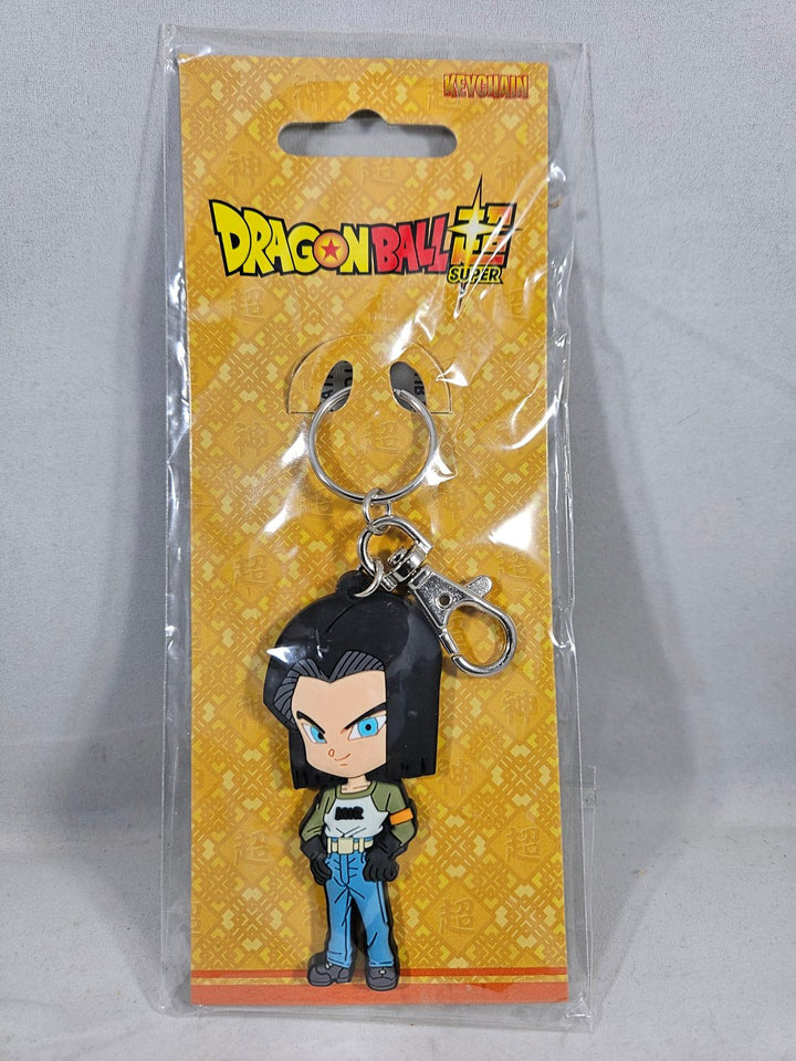 Dragon Ball Super Android 17 SD PVC Keychain - DBZ Anime Accessory