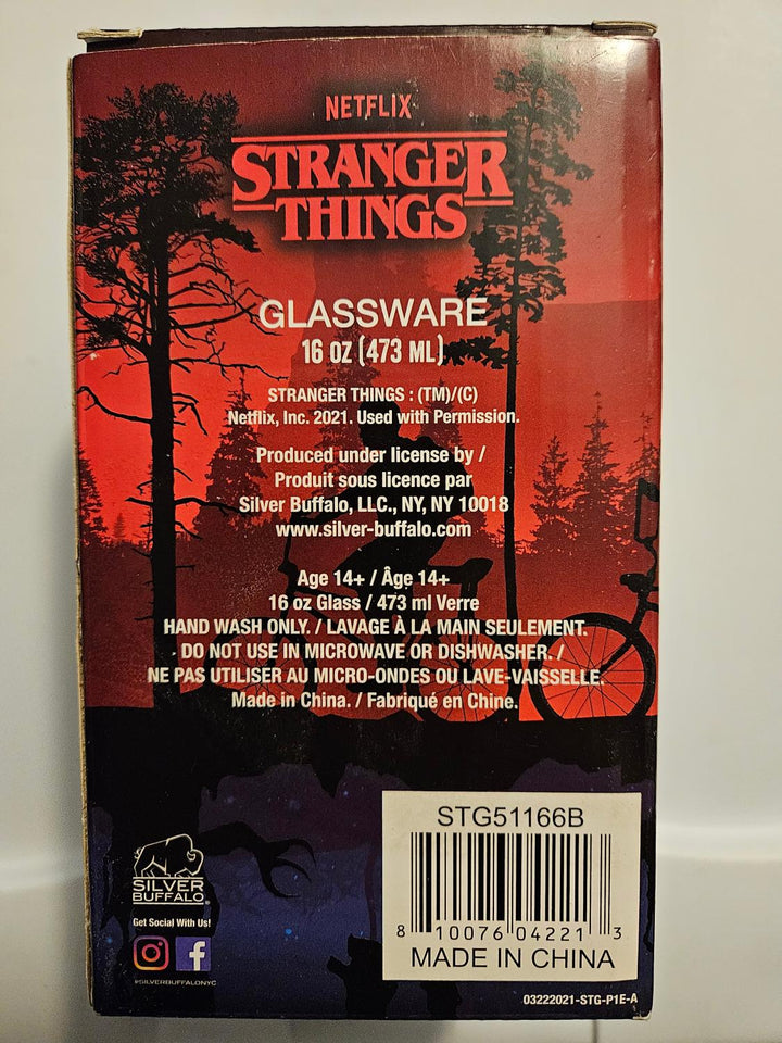 Stranger Things Group Pint Glass 16 oz
