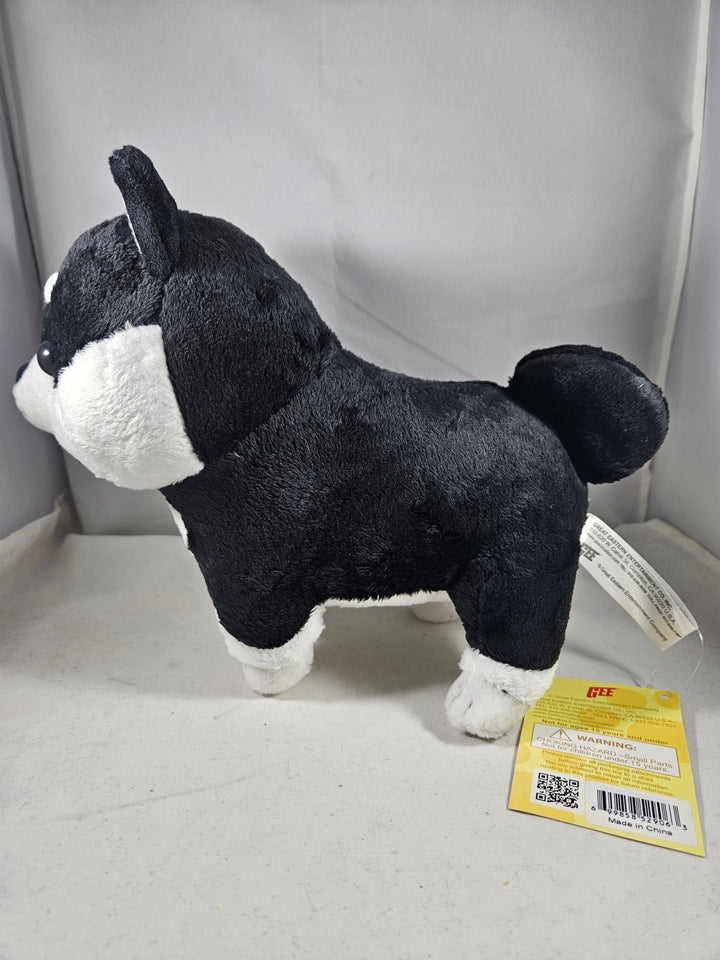 Japanese Black Shiba Inu 8" Kawaii Dog Plush Doll