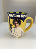 Star Wars Leia We Can Do It Yellow Ceramic Mug 16 oz