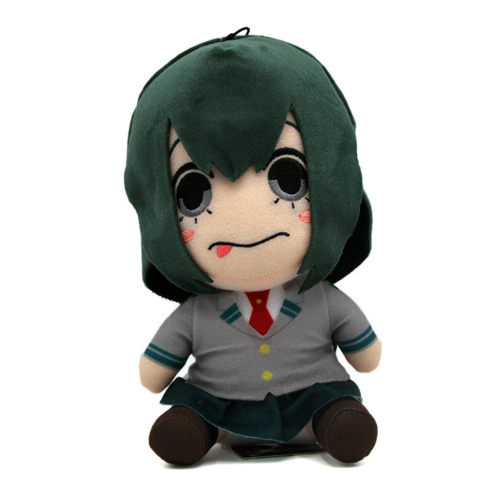 My Hero Academia Asui Uniforme scolaire Pose assise Poupée en peluche 20,3 cm