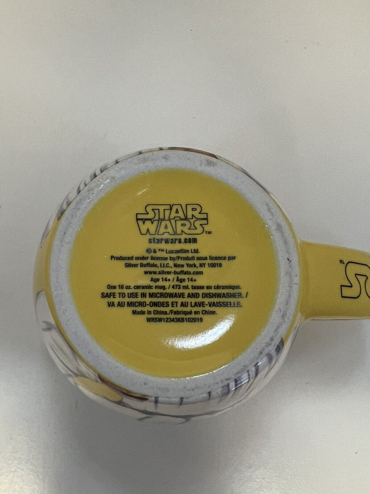 Star Wars Leia We Can Do It Yellow Ceramic Mug 16 oz