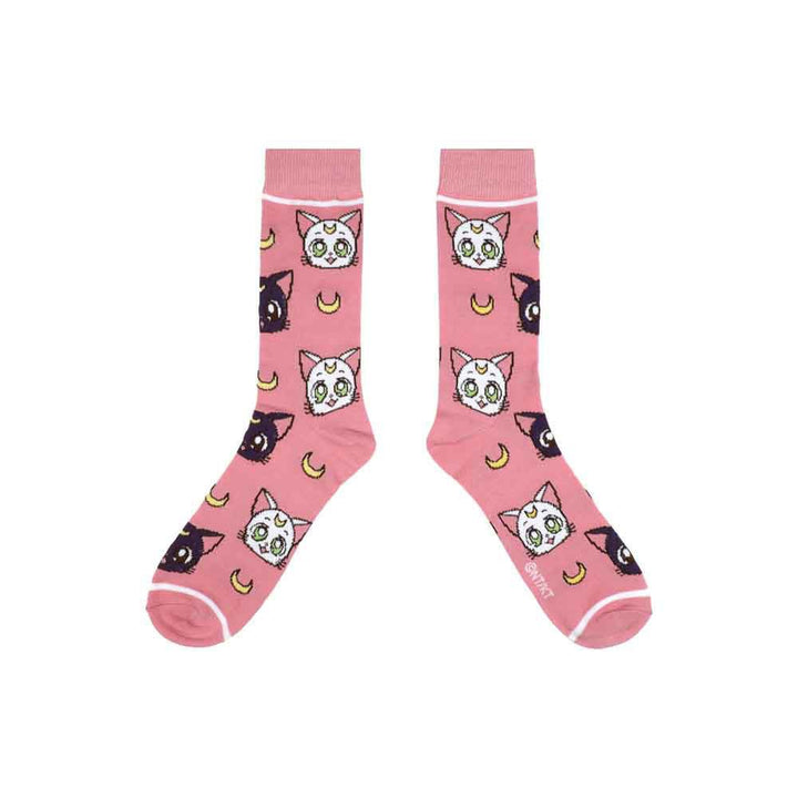 Sailor Moon Luna & Artemis Crew Socks - Shadow Anime