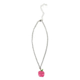 Sanrio Hello Kitty Apple Necklace With Character Charm - Shadow Anime