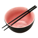 Sanrio Kuromi Ceramic Ramen Bowl With Chopsticks - Shadow Anime