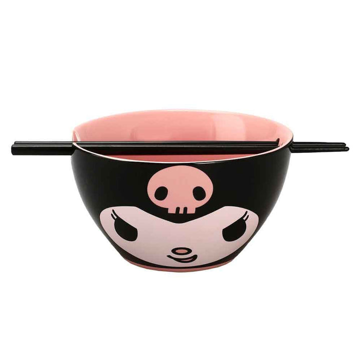 Sanrio Kuromi Ceramic Ramen Bowl With Chopsticks - Shadow Anime