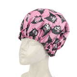 Sanrio Kuromi Character All-Over Print Reversible Sleep Bonnet - Shadow Anime