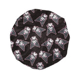 Sanrio Kuromi Character All-Over Print Reversible Sleep Bonnet - Shadow Anime