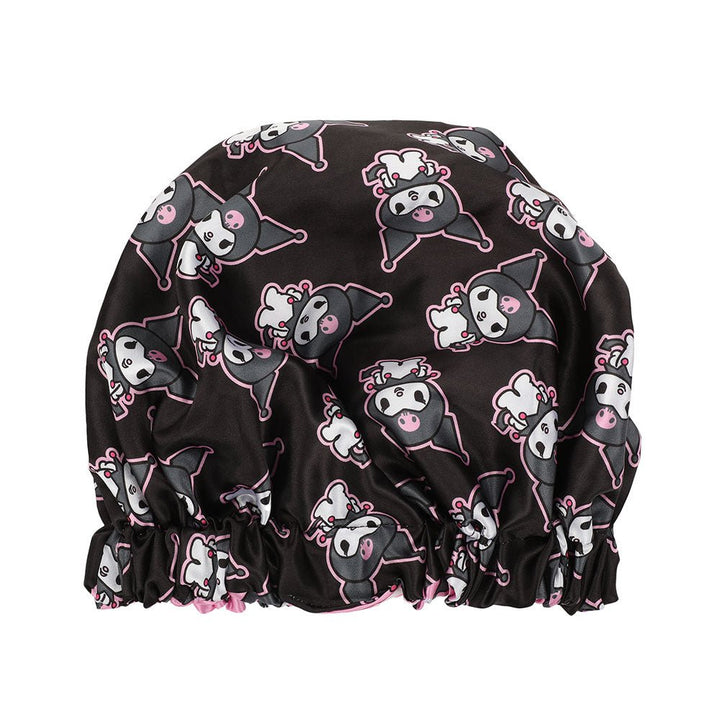 Sanrio Kuromi Character All-Over Print Reversible Sleep Bonnet - Shadow Anime