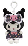 Sanrio Kuromi Floral Dress 6 Inch Plush Doll with Clip