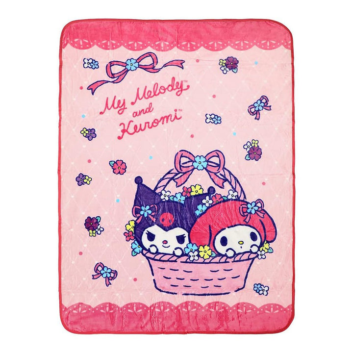 Sanrio Kuromi & My Melody Fleece Throw Blanket - Shadow Anime