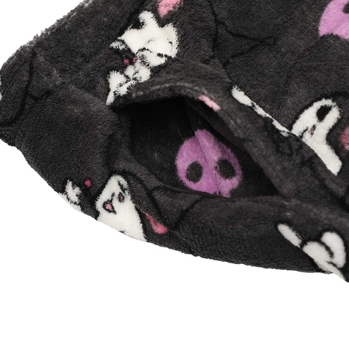 Sanrio Kuromi Plush Fleece Sleep Pants - Shadow Anime