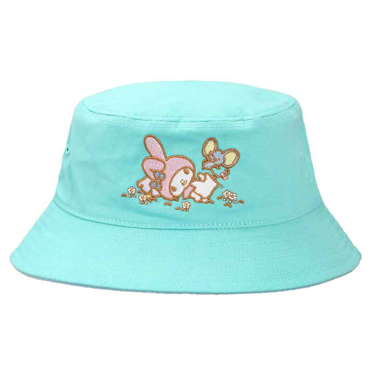 Sanrio My Melody & Flat Embroidered Bucket Hat - Shadow Anime
