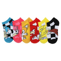 Sonic the Hedgehog Characters Youth 6 Pack Ankle Socks - Shadow Anime