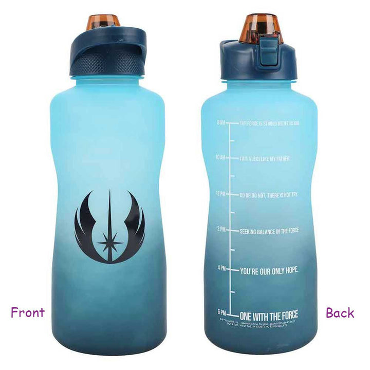 Star Wars Jedi Order Melty Blue Motivational Water Bottle - Shadow Anime