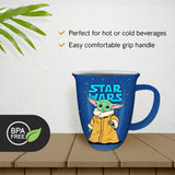 Star Wars The Mandalorian Grogu Blue Ceramic Mug 16 oz - Shadow Anime
